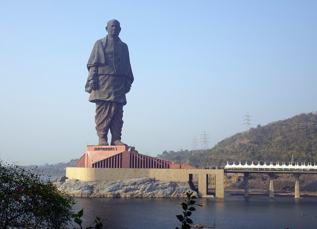 Statue of Unity at dusk
